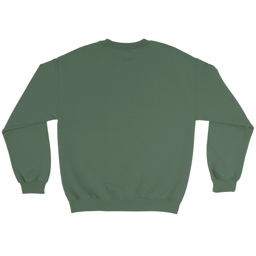heavy blend crewneck sweatshirt - classic fit, air jet yarn, 50% cotton 50% polyester, green color
