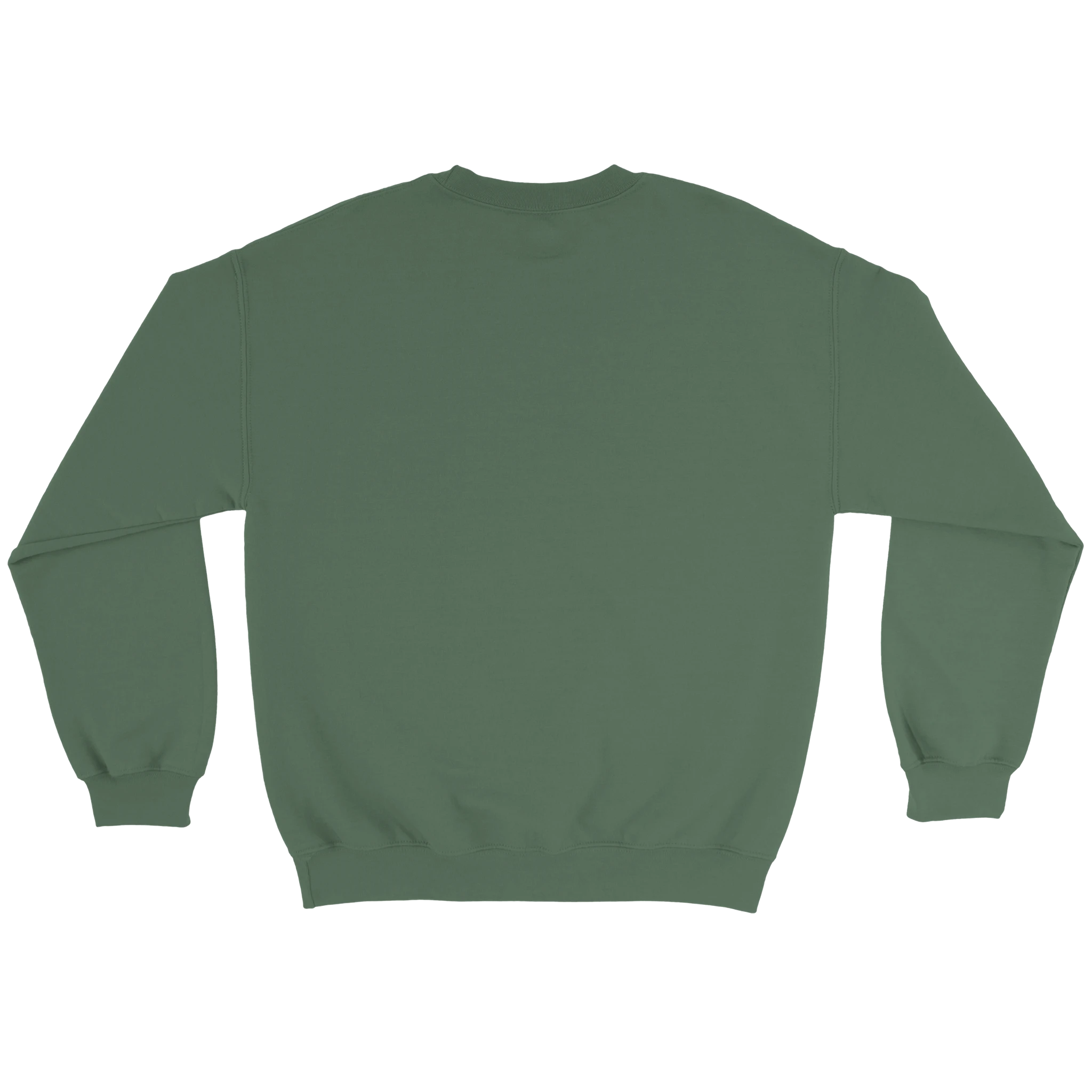 heavy blend crewneck sweatshirt - classic fit, air jet yarn, 50% cotton 50% polyester, green color